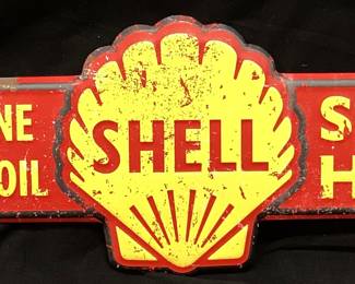 SHELL GASOLINE ARROW SIGN, 24 L