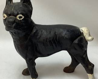 VTG. CAST IRON BOXER DOORSTOP, 9 H