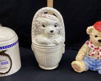 3) TOLL HOUSE, BEAR & DOG COOKIE 