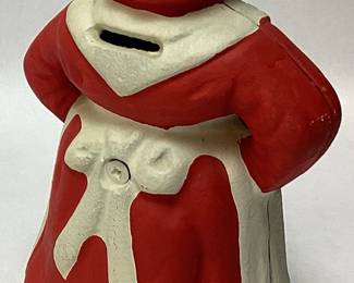 VTG. CAST IRON AUNT JEMIMA COIN BANK, 7