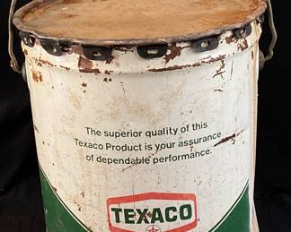 VTG. TEXACO MOTOR GREASE 35lb EMPTY