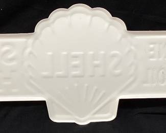 SHELL GASOLINE ARROW SIGN, 24 L