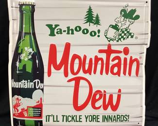 MOUNTAIN DEW SIGN, 13 by 13