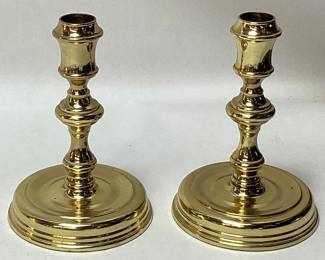 BALDWIN BRASS CANDLEHOLDERS, 6.5 H