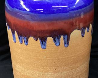 MAKER SIGNED POTTERY BEVERAGE DISPENSER,