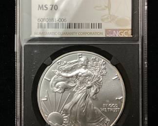 2020 SILVER AMERICAN EAGLE, MS70