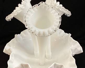 FENTON HOBNAIL MILK GLASS,