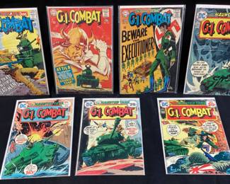 (7) DC COMICS G.I. COMBAT #129, #130, #132, #173,#174, #175 & #177,

