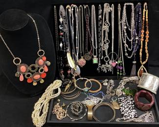 COSTUME JEWELRY, NECKLACES &