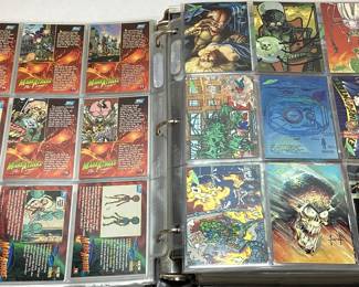 BINDER OF TOPPS MARS ATTACKS TRADING