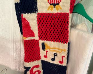 1976 Bicentennial Handmade Crocheted Throw Blanket