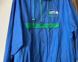 Pro Player Seattle Seahawks Wind Breaker Pull Over - Size Large