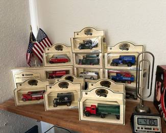 Assortment of Chevron Commemorative Model Die-cast Automobiles