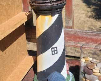 Solar Light Lighthouse Statue