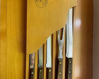 Set of 5 Forgecraft Olde Forge Knife Set - Made in the USA