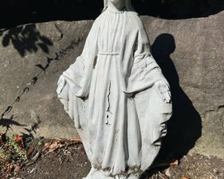 Concrete Madona Statue