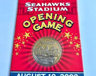 2002 Coca-Cola Seattle Seahawks Stadium Opening Game Coin