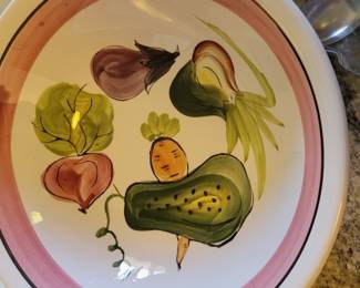 Vegetable Themed Serving Bowl