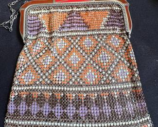 Whitting and Davis Colorful Mesh Purse