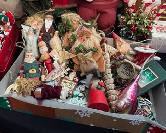 Assortment of Christmas Decor & Ornaments