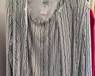 XSCAPE Two Piece Shirt & Cardigan - Size XL