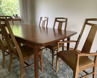 Hooker Furniture Co. Mid Century Modern Dining Set 