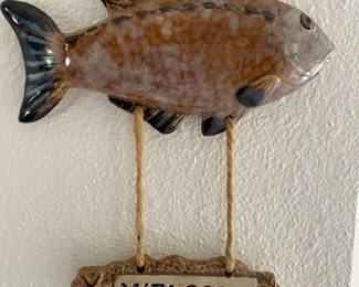 Ceramic 3D Fish Welcome Sign