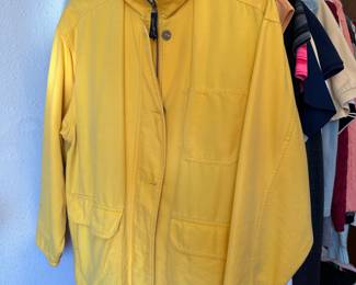 Eddie Bauer Yellow All Weather Jacket - Size Medium