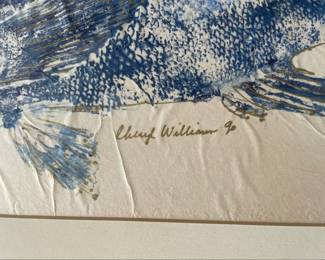 Matted Rubbing Print of Rock Fish by Cheryl Williams 