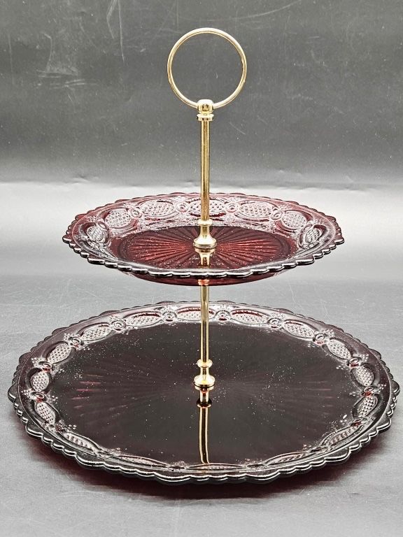 Vintage Avon Cape Cod 2 Tier Server