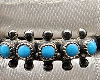 Sterling & Turquoise Ring 2.83 grams, Sz. 8.5