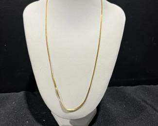 00Chain Stamped 14KP Italy And Clasp Stamped 14K 2g