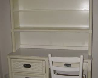 Wicker weve by Dixie desk/bookcase combo