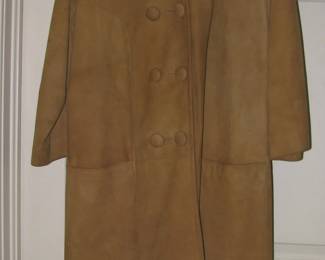 Suede coat from Halle's