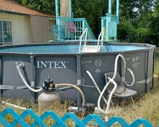 Large intex pool 1500 gph sand filter pump no damage 