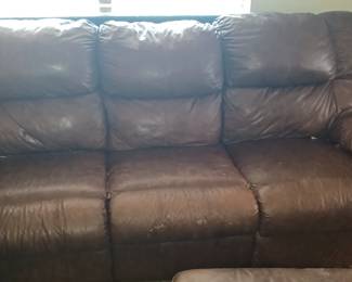 Leather couch 