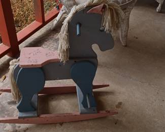 Vintage childs rocking horse 
