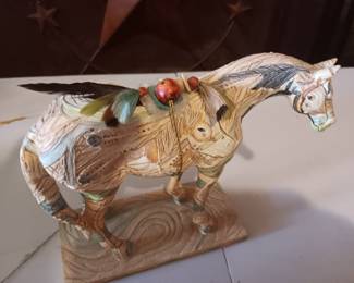 Trailer of painted ponies 