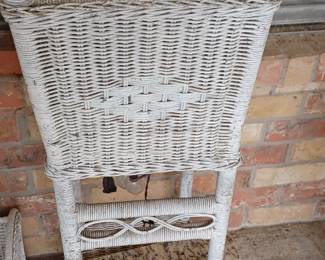 Wicker plant stand many other pieces couch  chairs tables unique Wicker peaces 