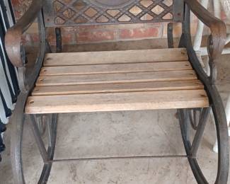 Heavy iron rocker with texas seal