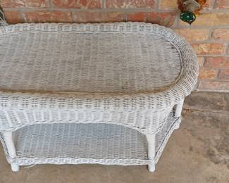 Wicker coffee table 