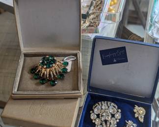 Large Collection of Vintage and Antique  Jewelry - Over 350 Pieces Including Eisenburg, Monet, Napier, Ciner and Trifari!