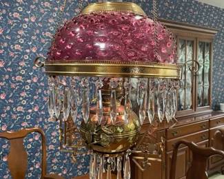 Antique Oil Lamp Chandelier 