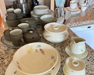 Franciscan and Denby dinnerware