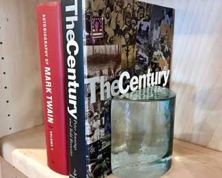 Blenko Half Moon bookends