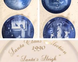  Danish Christmas Collectors Plates                                             1963, 1982, 1983, 1984, 1985, 1990
