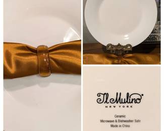 Tl Mulino New York                                                                   Ceramic Dinnerware in White