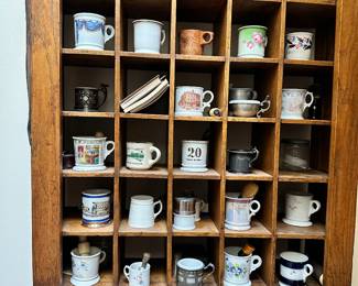 Shaving Mug rack plus mugs sold separately. 