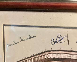 EBBETS FIELD SIGNED PICTURE WITH certificate