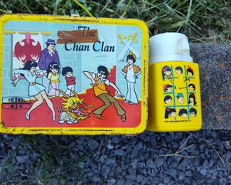 VINTAGE CHAN CLAN LUNCH BOX AND THERMOS $45
